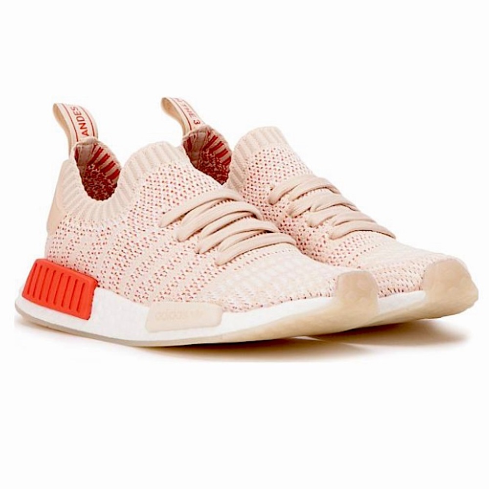 Adidas Originals Womens NMD R1 STLT Primeknit 'Linen' CQ2030 Peach Pink